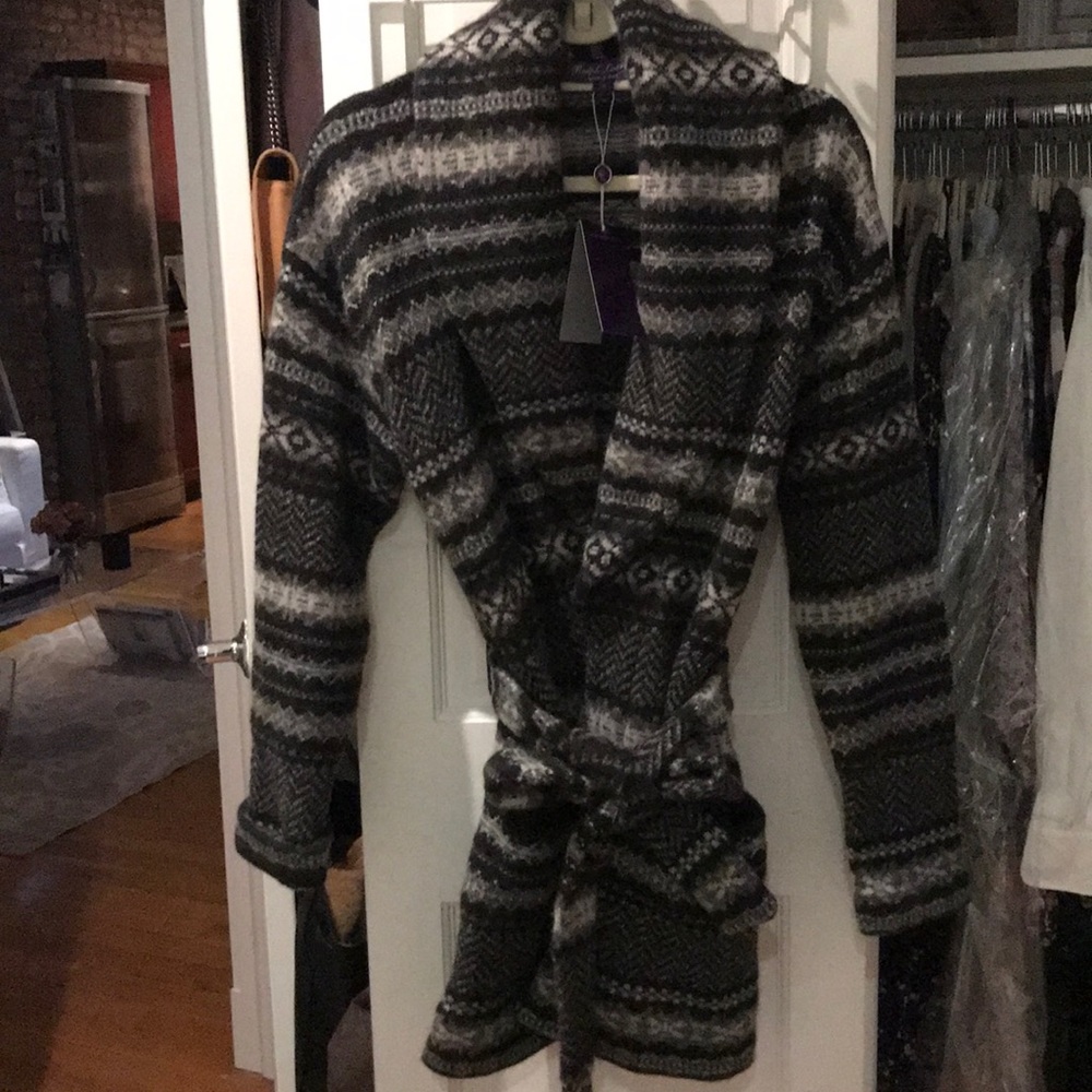 Ralph Lauren Collection Fair Isle Wrap Sweater